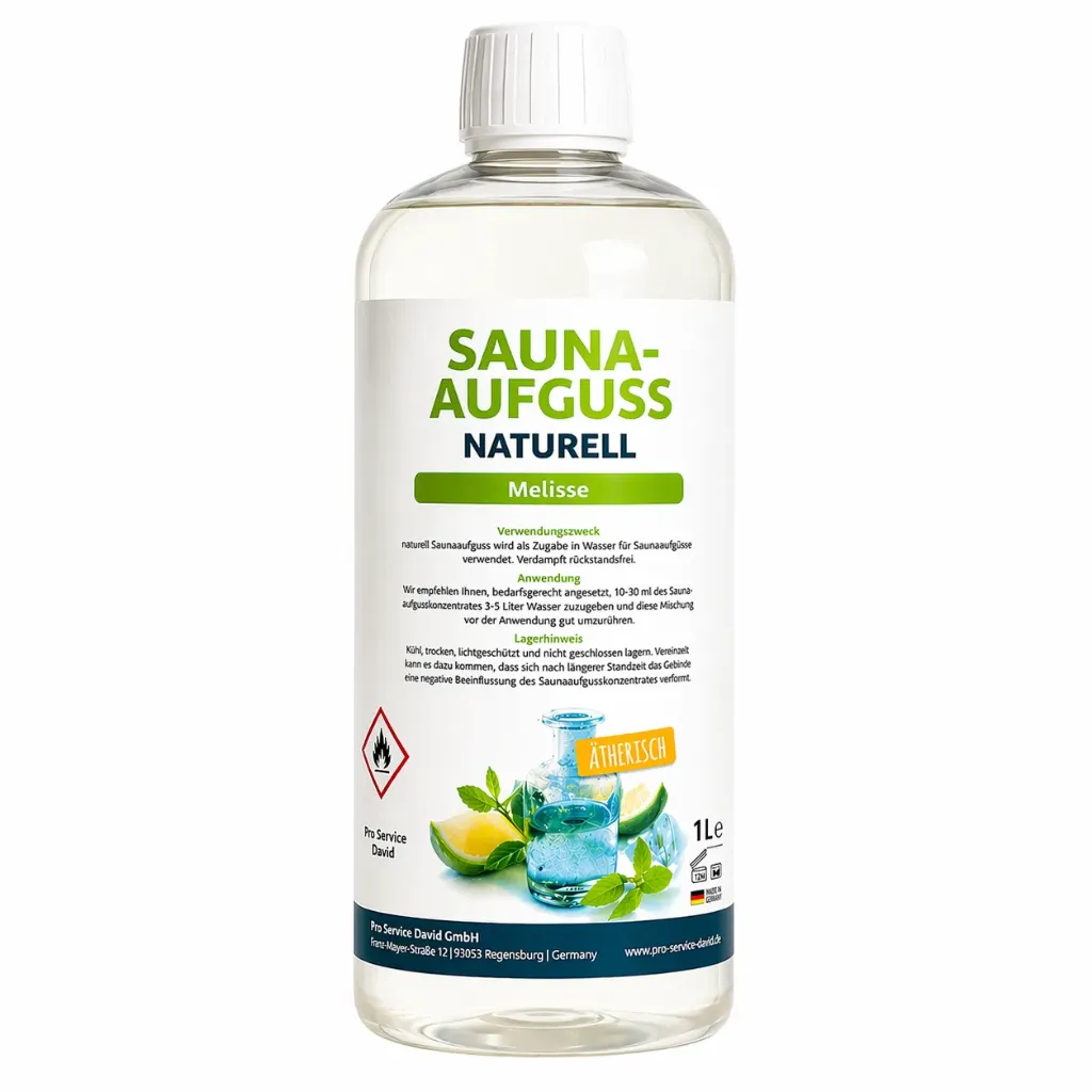 [SAUNA-MEL-1L] Saunaaufguss Naturell – Melisse (1L)