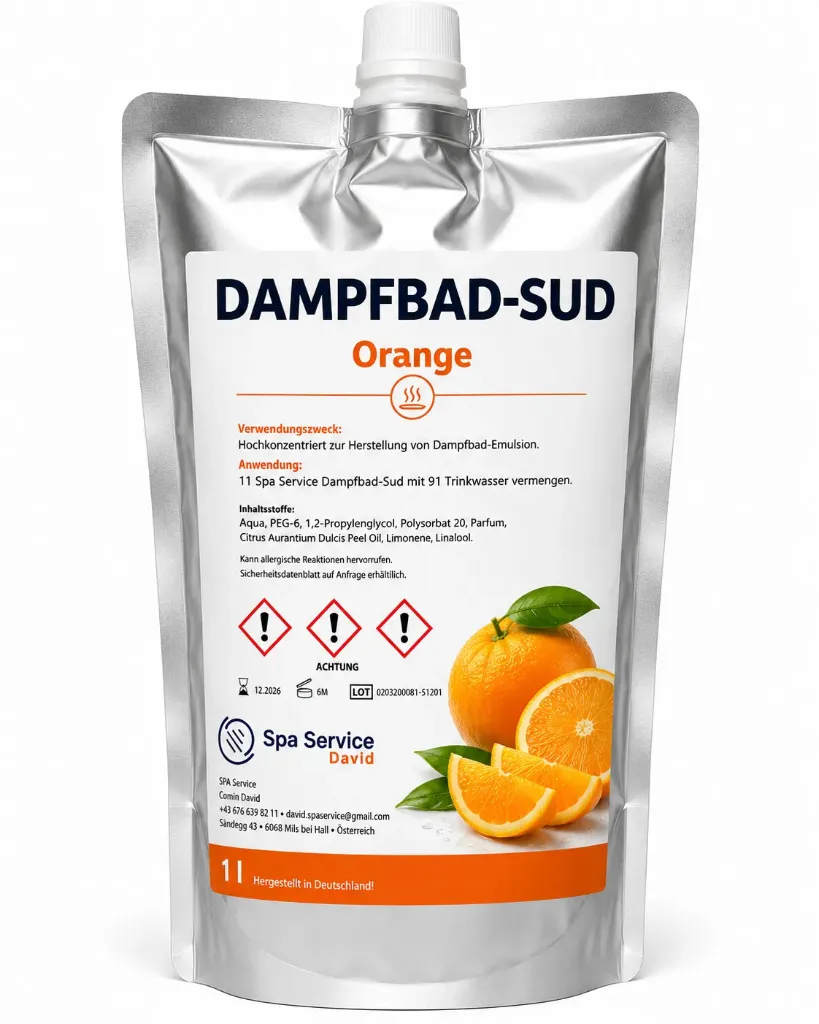 [DAM-ORA] Dampfbademulsion „Orange“
