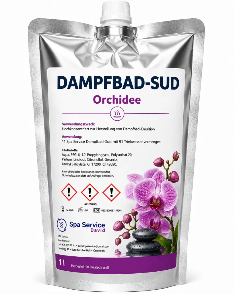 Dampfbademulsion Orchidee - Sonderbestellung ab 5 Stück