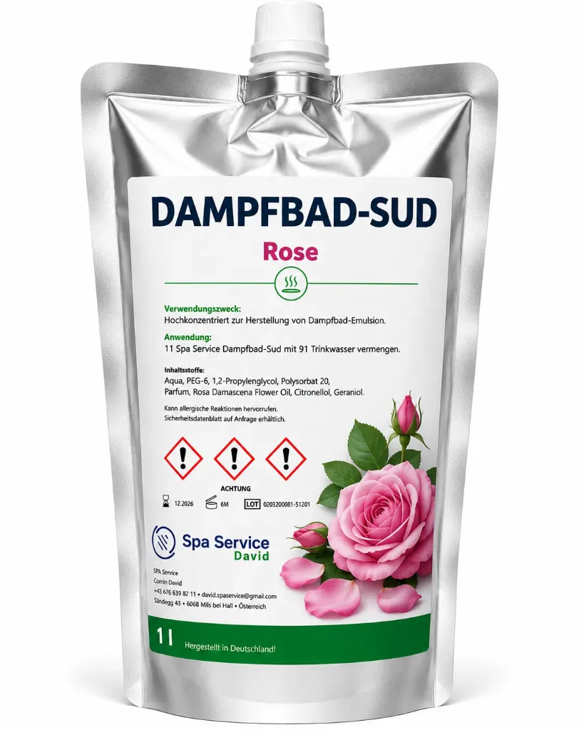 Dampfbademulsion ''Rose''