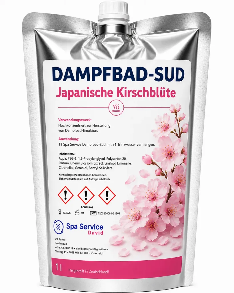 Dampfbademulsion Japanische Kirschblüte - Sonderbestellung ab 5 Stück