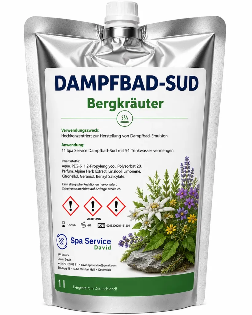 Dampfbademulsion Bergkräuter -Sonderbestellung ab 5 Stück