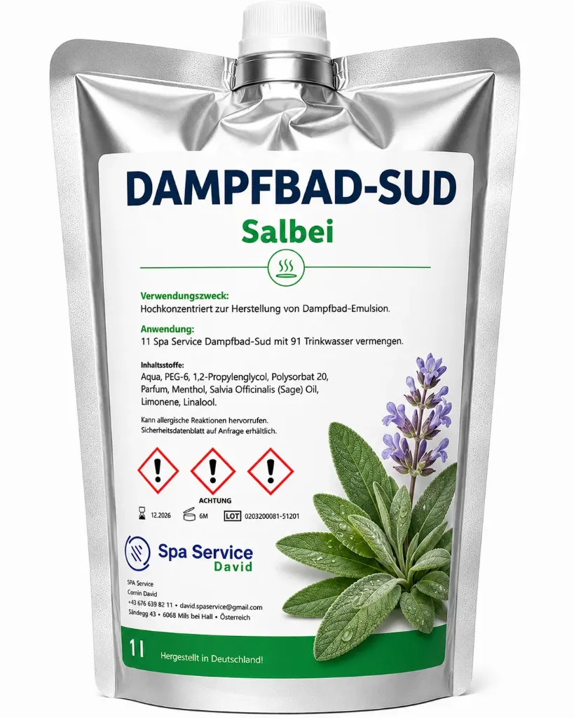 Dampfbademulsion Salbei -Sonderbestellung ab 5 Stück