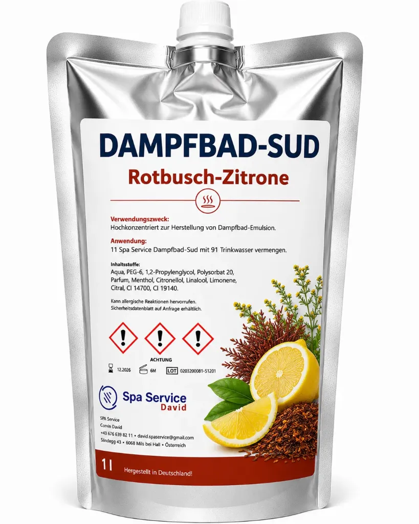 Dampfbademulsion Rotbusch-Zitrone - Sonderbestellung ab 5 Stück