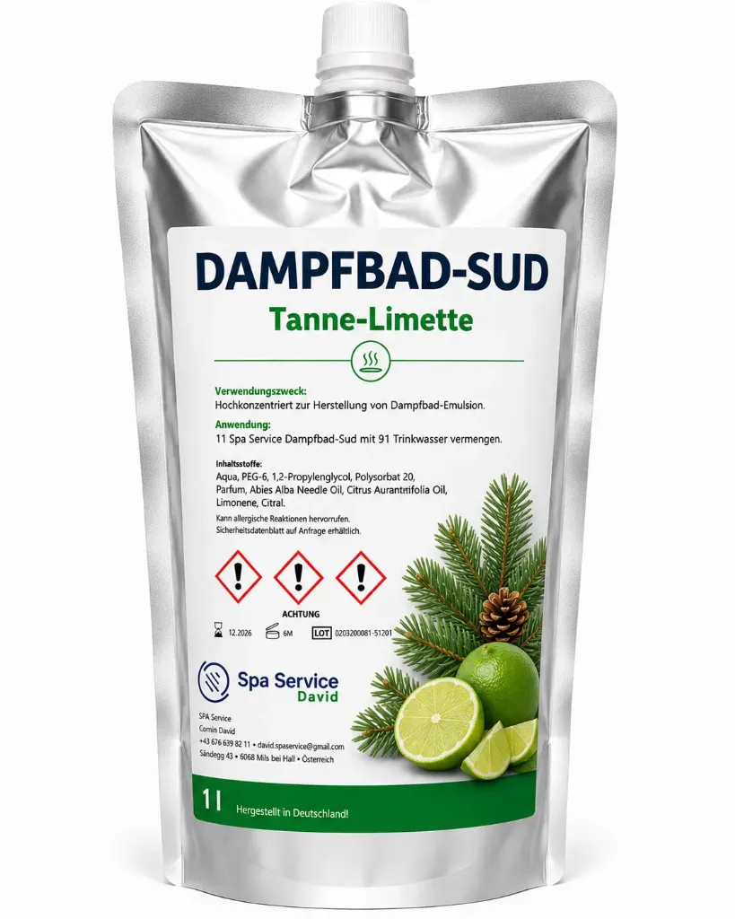 Dampfbademulsion ''Tanne-Limette''