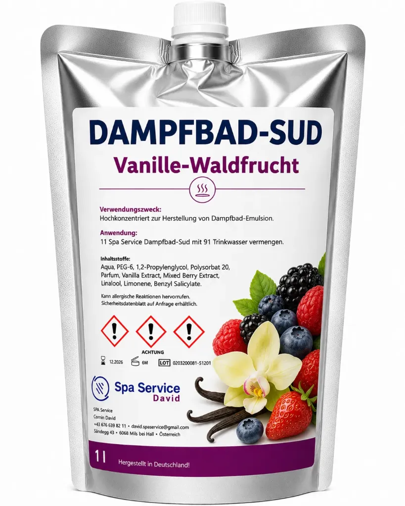 Dampfbademulsion Vanille-Waldfrucht - Sonderbestellung ab 5 Stück
