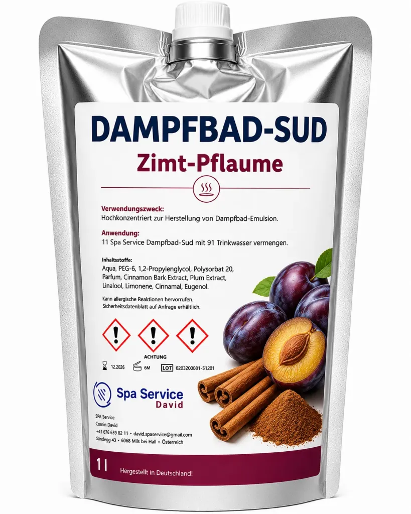 Dampfbademulsion Zimt-Pflaume - Sonderbestellung ab 5 Stück
